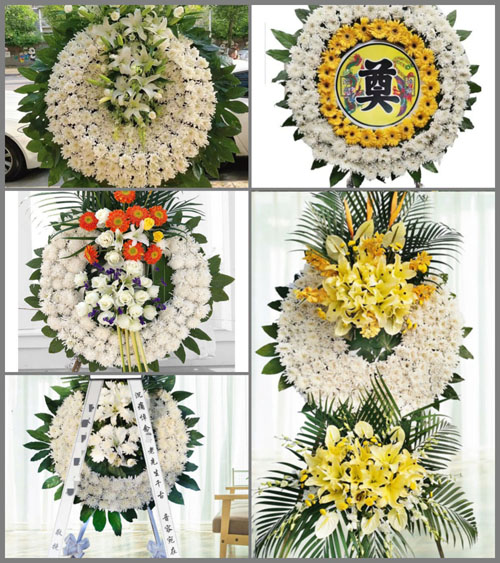 山西晋中左权县辽阳镇南街村花圈速递